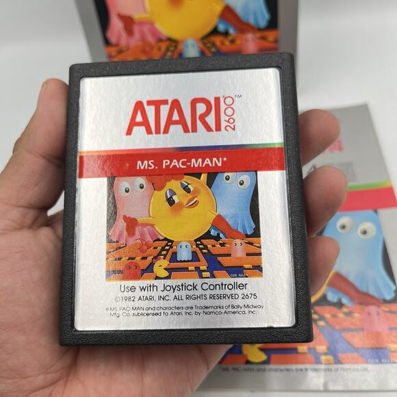 Ms. Pac-Man (Atari 2600, 1988) Game, Box & Manual - CIB CX 2675 - Picture 5 of 10